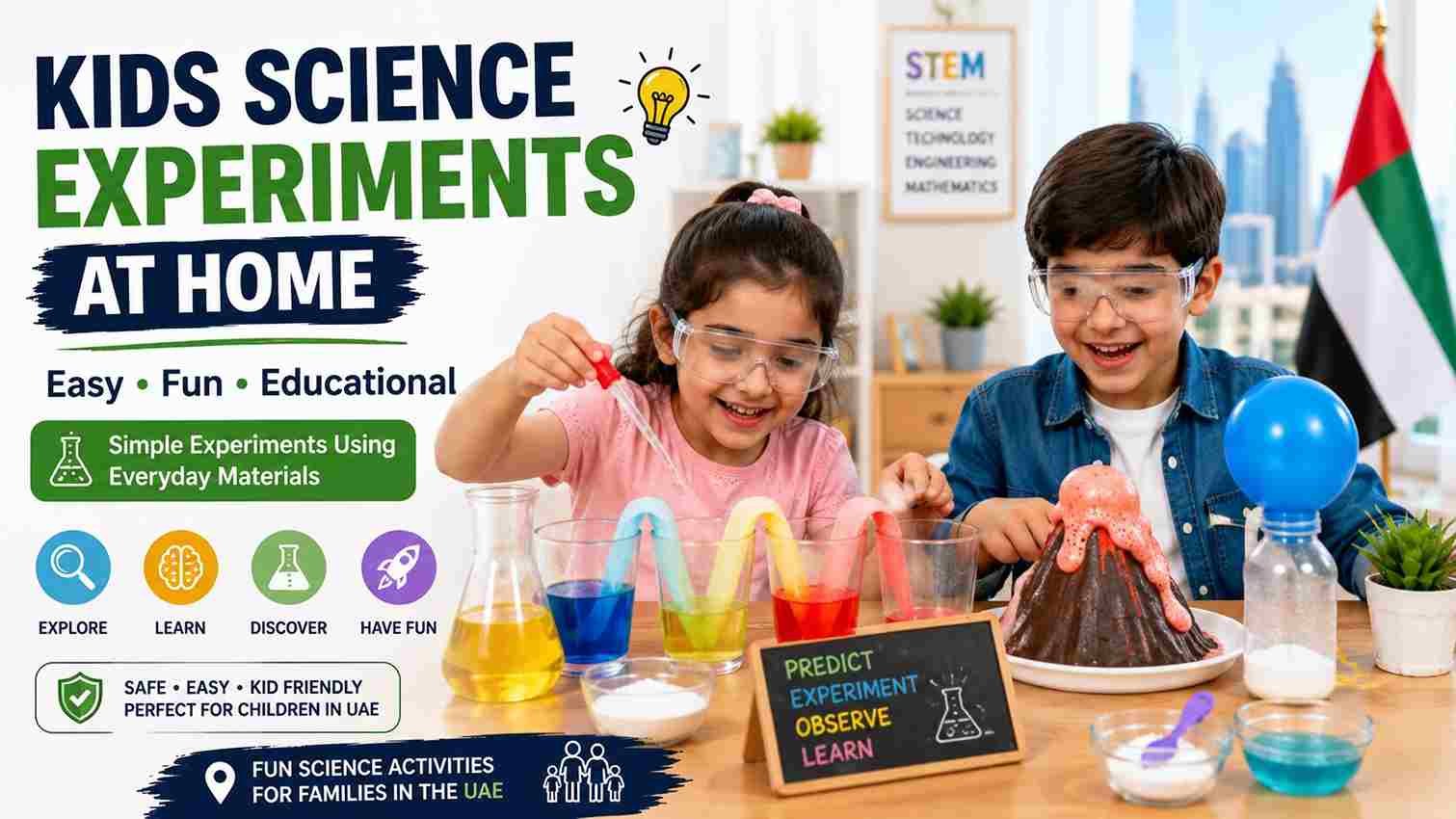 kids science experiments at home