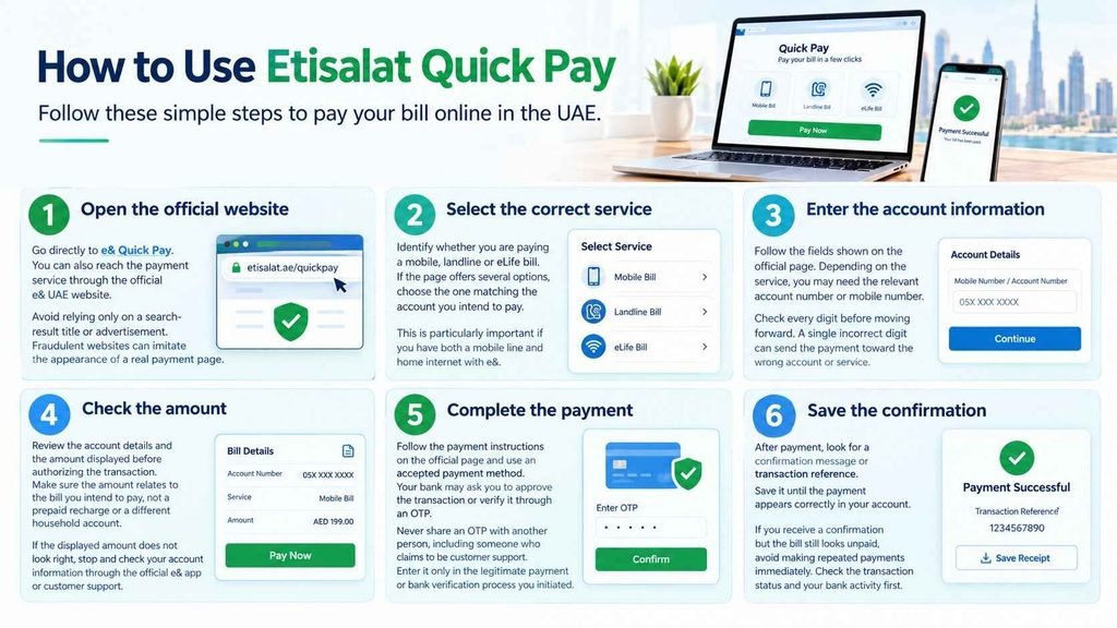 How to Use Etisalat Quick Pay in the UAE
